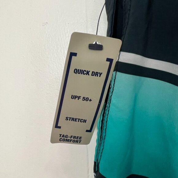 NWT George Swim Trunks Shorts Black Blue XL - Picture 5 of 5